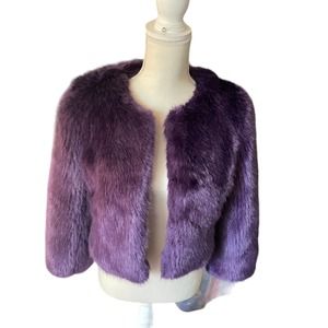 Cache Luxurious Violet Teddy Jacket